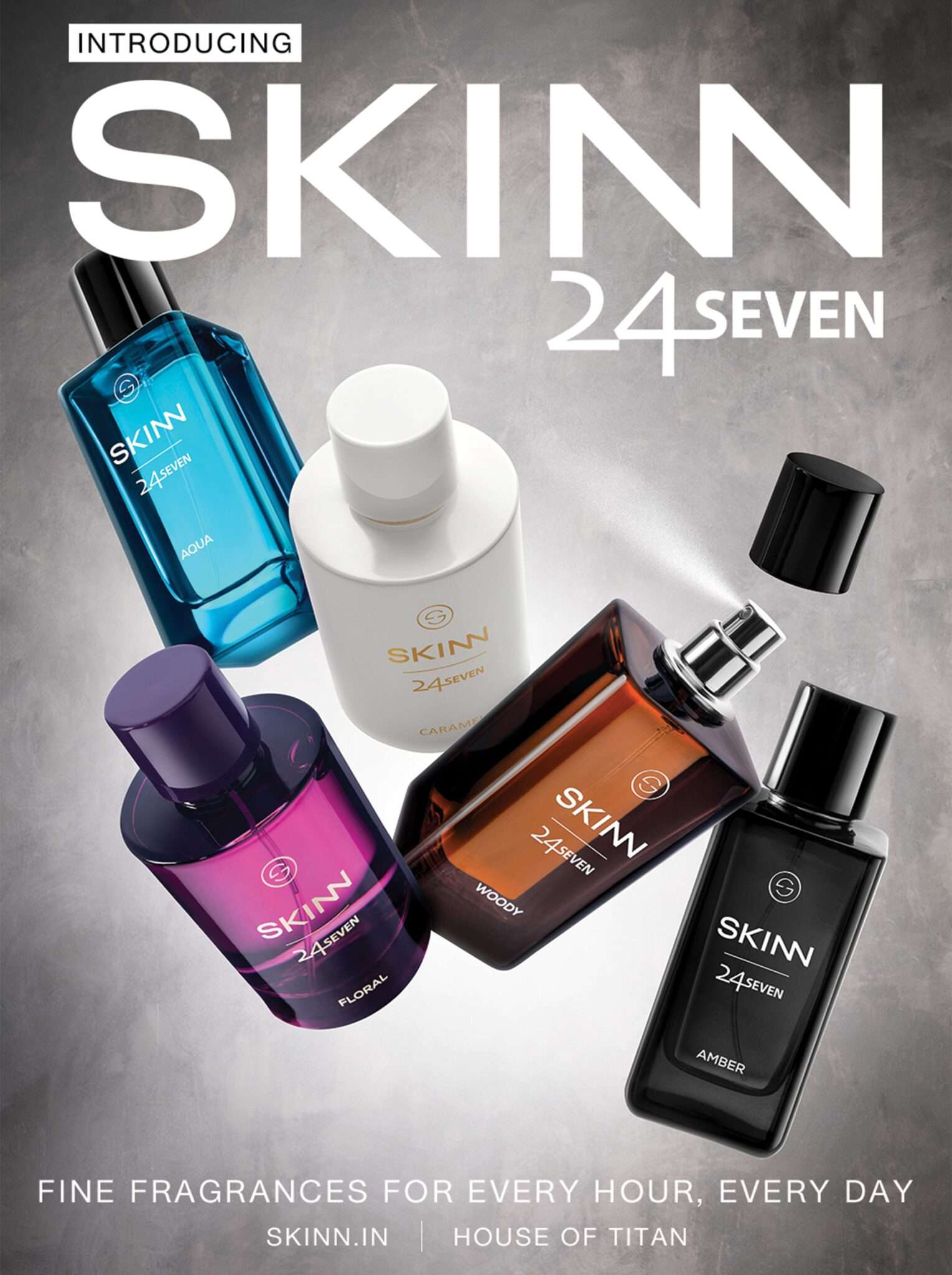 SKINN from House of Titan forays into affordable fragrance segment with 24Seven range of fine fragrances