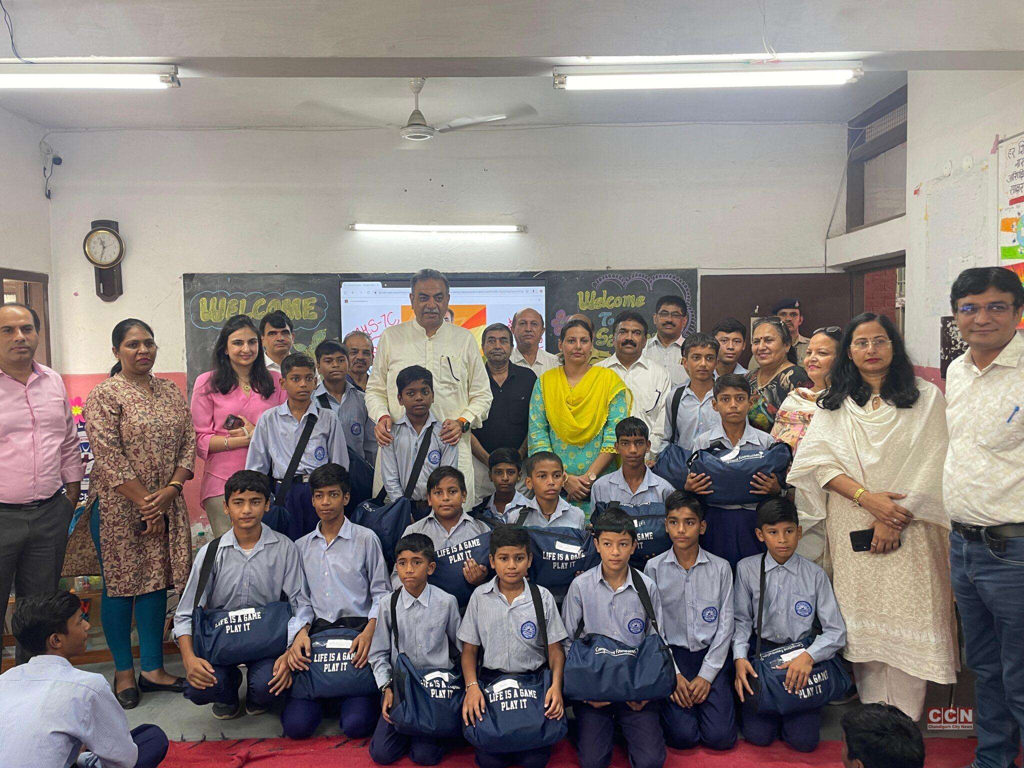 Govt schools benefited under the sports kit distribution program