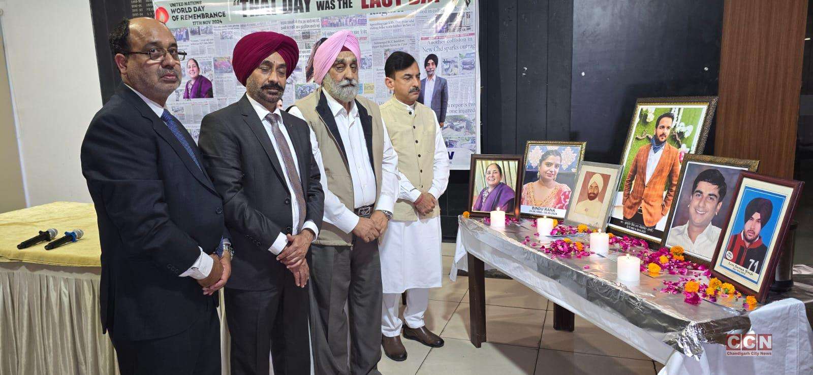 SAFE hosts event on UN World Day of Remembrance for traffic victims in Chandigarh