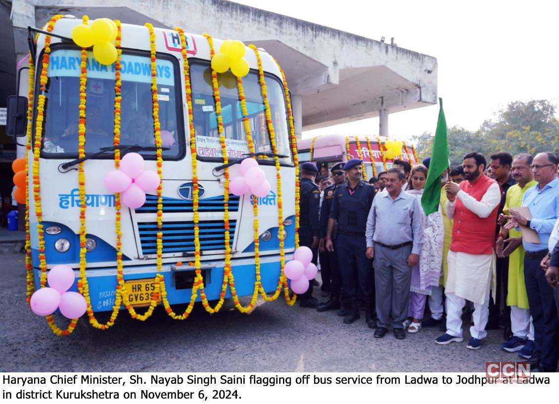 CM flags Off Jodhpur Via Salasar and Ladwa to Jyotisar Bus Services