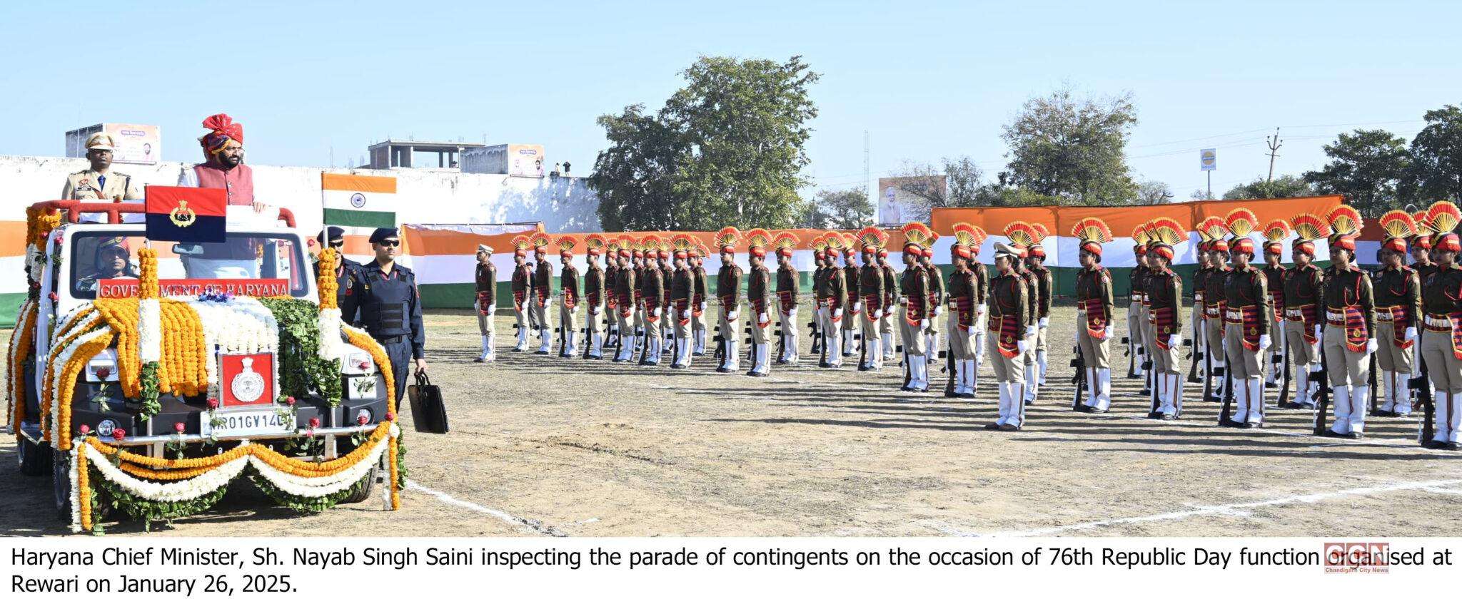 A glimpse of Prosperous Haryana seen at Delhi’s Kartavya Path on the 76th Republic Day